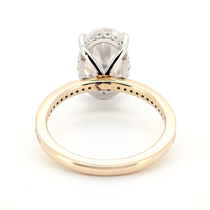 Elannet - Moissanite taille ovale à la modernité intemporelle