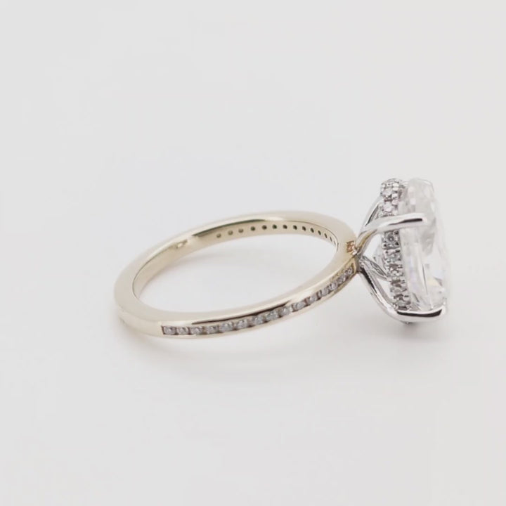 Elannet - Moissanite taille ovale à la modernité intemporelle