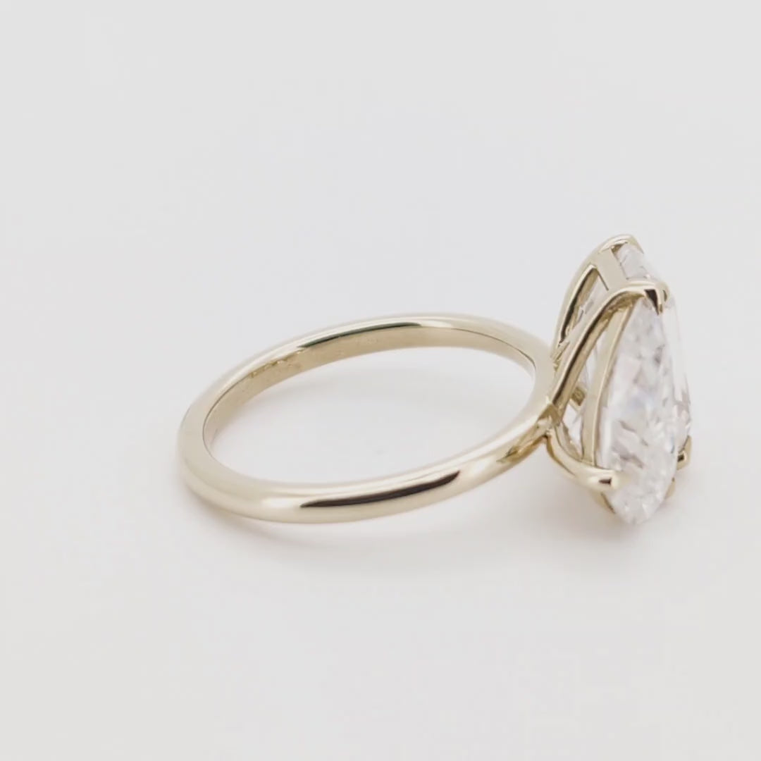 Amara – Bague Moissanite Toi et Moi Romance Sentimentale